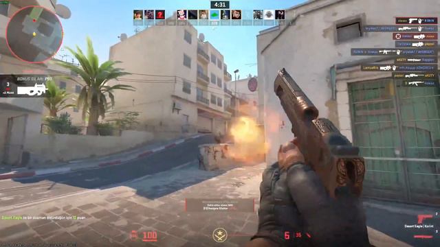 DEAGLE ONLY HEADSHOT | CS2 DEATHMATCH GAMEPLAY