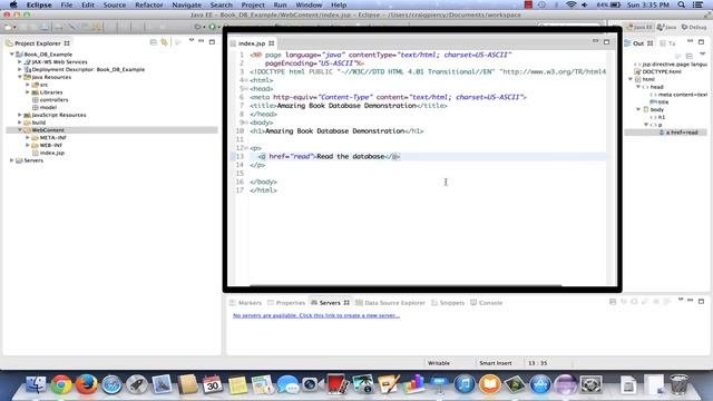 Preparing the MVC Database Example Eclipse Project смотреть онлайн