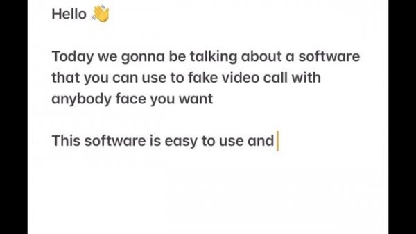 New Free! version software for deep fake video call !