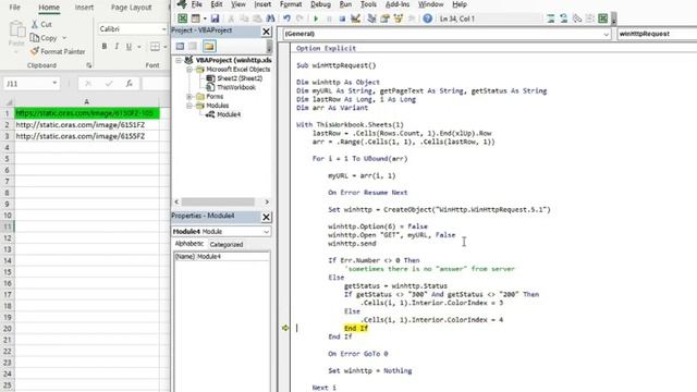 How to get your site status with WinHTTP Request - Simple Excel VBA смотреть онлайн