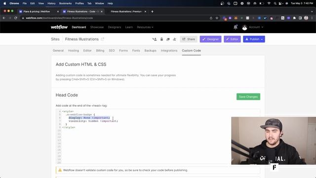 How to Remove MADE IN WEBFLOW Badge with Custom Code смотреть онлайн