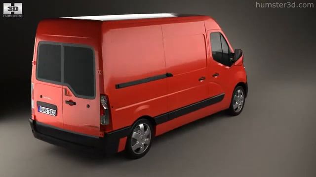 Vauxhall Movano Panel Van 2010 by 3D model store Humster3D.com смотреть онлайн