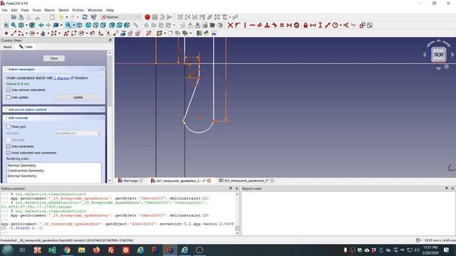 027 FreeCAD Honeycomb speakerbox 2 смотреть онлайн