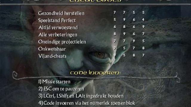 Cheats LOTR the Return of the King (PC) смотреть онлайн