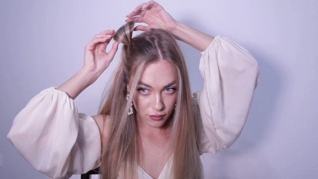 EASIEST WAY TO DO SPACE BUNS! 2-MIN SPACE BUNS смотреть онлайн