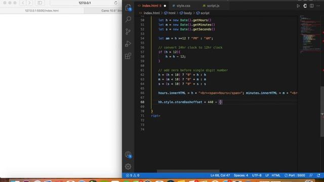 Digital Clock using HTML CSS & Javascript смотреть онлайн