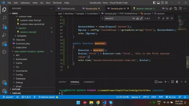 CodeIgniter 4 HMVC - How to set and get session смотреть онлайн