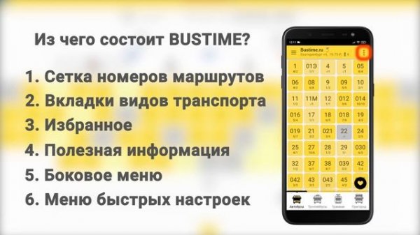 Как пользоваться приложением Bustime в двух словах.