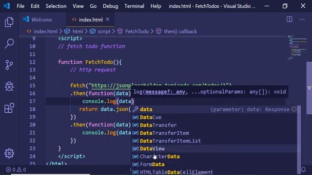 Javascript Fetch API Example | Fetch Todos Example | JSONPlaceholder API Example смотреть онлайн
