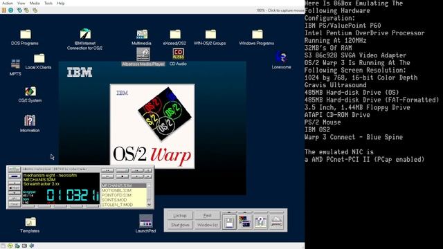 Mechanism Eight On OS/2 Warp (Albatross Media Player, 86Box) смотреть онлайн