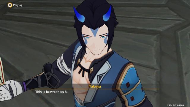 Arataki Itto Saves Blue Oni Takuya Cutscene Genshin Impact