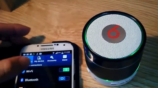 Mini Bluetooth V3.0 speaker with USB TF music and FM radio Colorful LED Lights смотреть онлайн