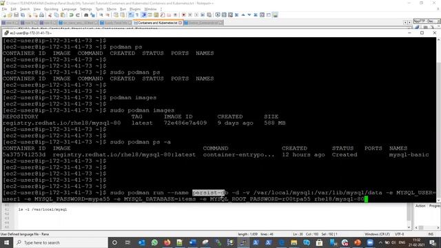 Container Life Cycle, Persistent Storage to Containers (Containers and Kubernetes Part-3) EX-180 смотреть онлайн