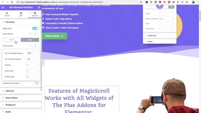 Scroll Magic | Magic Scroll | Parallax Scroll in Elementor using The Plus Addons for Elementor смотреть онлайн