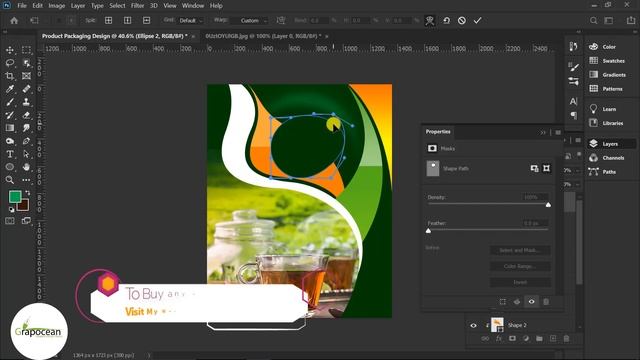 Professional Tea Packaging Design Tutorial - Adobe Photoshop Cc смотреть онлайн