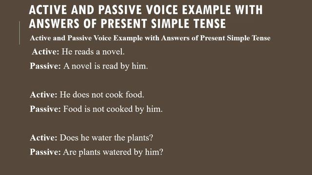 ACTIVE PASSIVE VOICE