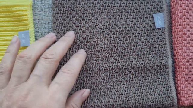 Салфетки для кухни: В рубчик, Рельефная пыльная роза и Рельефная коричневая. Отличные помощницы! смотреть онлайн