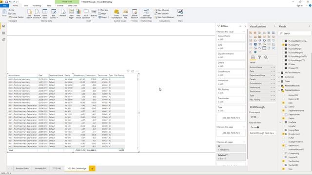 How to add a YTD drill-through to your Power BI P&L Report смотреть онлайн
