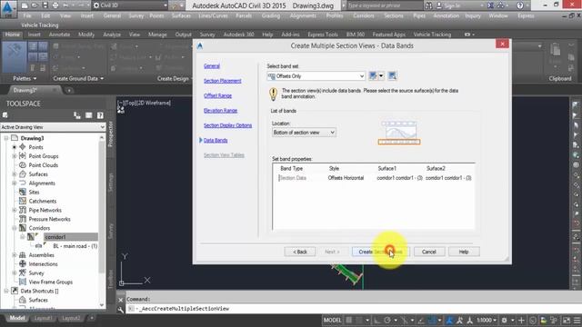 Civil 3D 2015 Lesson #5 ( Corridor , Sections ,Materials) by Eng. Ahmed Mara'bi смотреть онлайн