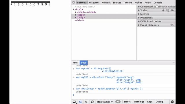 D3.js Axes - D3.js v3 Tutorial смотреть онлайн