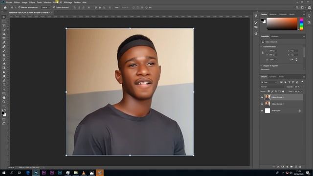 comment faire un portrait dessin en 8min sur photoshop sans plugin смотреть онлайн