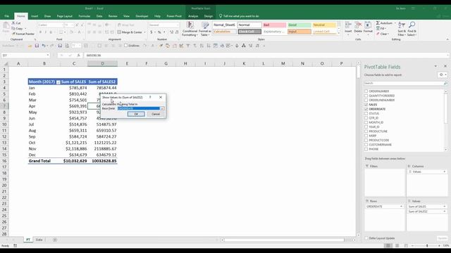 Add Running Total to Excel Pivot Table | Excel Tutorial смотреть онлайн