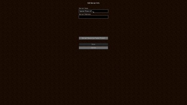 Minecraft Java Edition Server IP Address