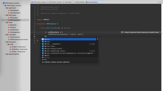 Swift уроки: Создание PDF-резюме разработчика с накрученным опытом работы. Часть 3 смотреть онлайн