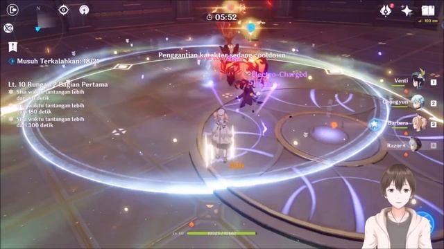 Ratakan Abyss Moon Spiral Lantai 10 !! - Genshin Impact Indonesia смотреть онлайн