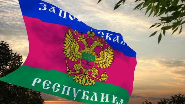 Флаг и гимн Запорожской Народной Республики Flag and anthem of the Zaporozhye People's Republic смотреть онлайн