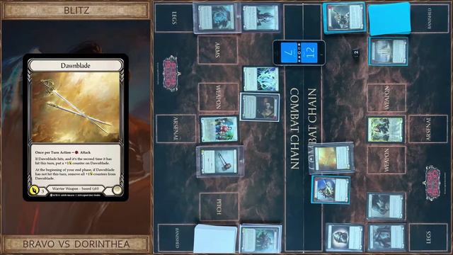 Смертельная контратака! Блиц Flesh and Blood TCG. Bravo (Guardian) vs Dorinthea (Warior). смотреть онлайн