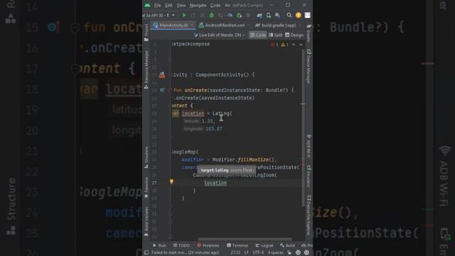 JetPack Compose – Google Maps Marker - Android Studio смотреть онлайн