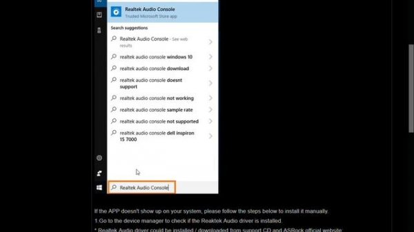 Как установить на Windows10 - Realtek HD panel (Realtek Audio Control)