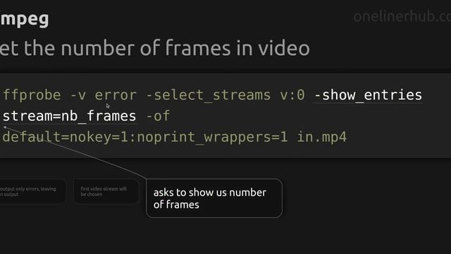 Get the number of frames in video #ffmpeg смотреть онлайн