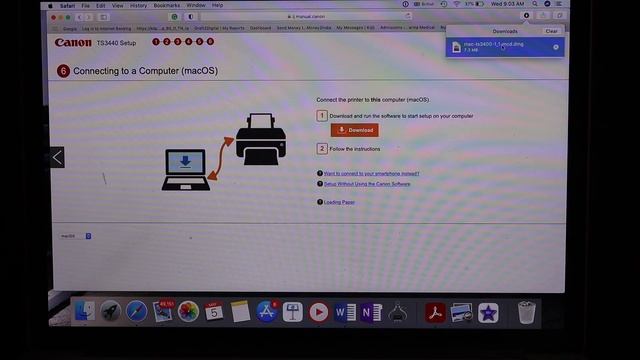 Canon Pixma TS3440 WiFi Setup Mac OS, Connect To Mac and WiFi Network. смотреть онлайн