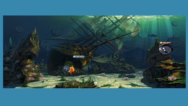 Отважные рыбки "сражения на больших уровнях" теслотиус,чёрный шар,титаник и другие клёвые рыбки! смотреть онлайн