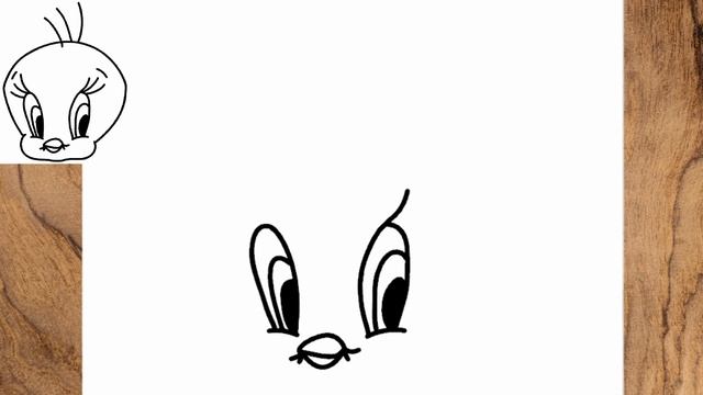 How to draw Tweety Bird easy step by step face смотреть онлайн