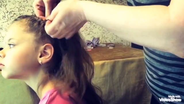 Легкая прическа для девочки #1 Косичка-зигзаг. смотреть онлайн