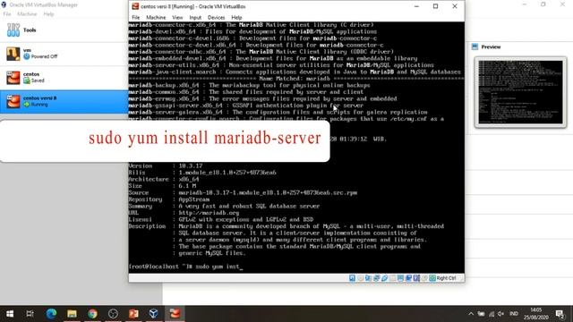 Tutorial Instalasi dan Konfigurasi Web Server CentOS 8 (Apache, MariaDB, phpMyAdmin) via Virtual Bo смотреть онлайн