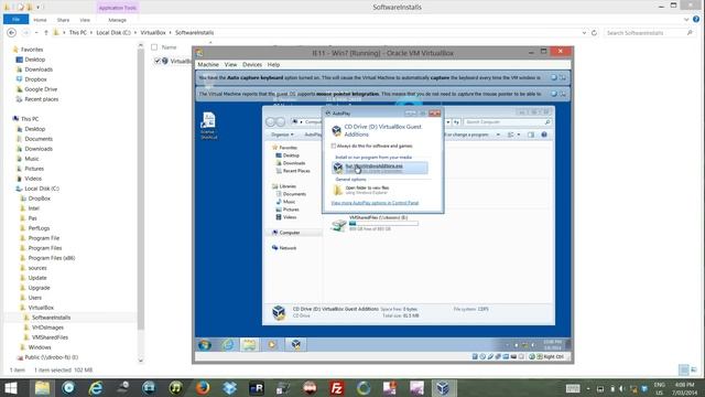 Install VirtualBox then importing and using Win7 32 bit image for sandbox testing of software смотреть онлайн