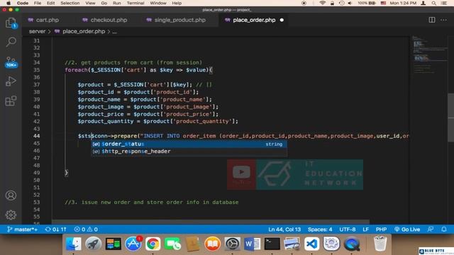 Ecommerce Website With PHP & MySql - 73 - Order items смотреть онлайн