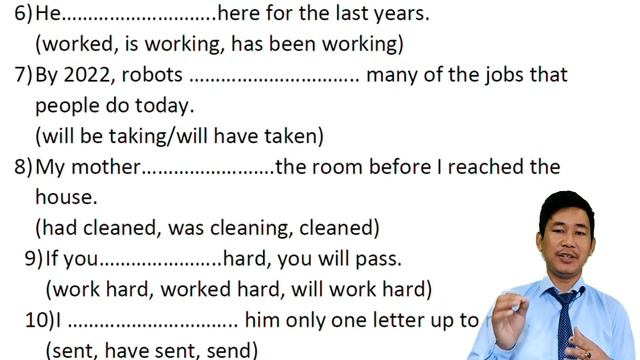 Exercises of Tenses смотреть онлайн