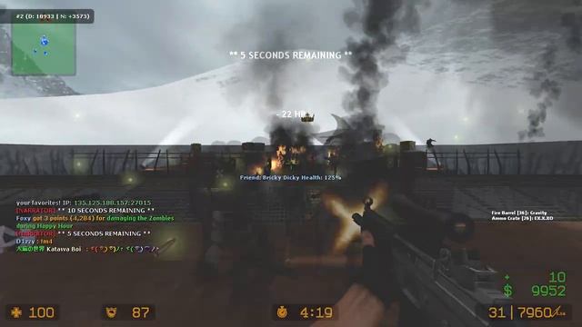 Counter Strike Source - Zombie Escape Mod on ze_lila_panic_escape_v3_1 map смотреть онлайн