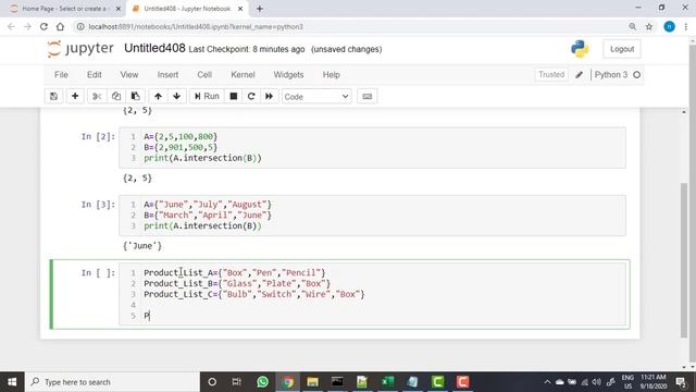 168 Python Set Method intersection смотреть онлайн