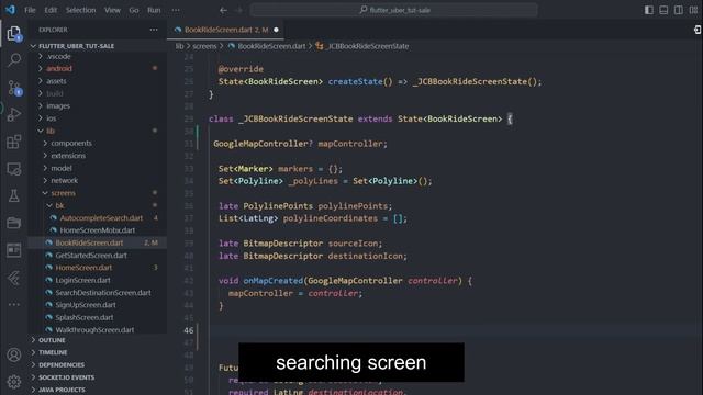 #12 Creating Routes with Poly-lines - How to build Uber App with Flutter (Full project) смотреть онлайн
