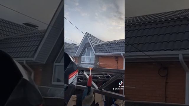 Арочный навес своими руками