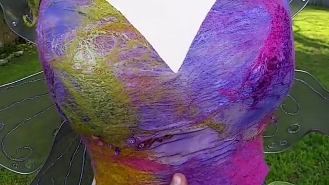 DIY Fairy Costume with Nuno Felt Bra, Fairy Wings and No Sew Tutu смотреть онлайн