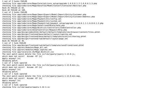Magento: Can't install patch (SUPEE-10975) смотреть онлайн