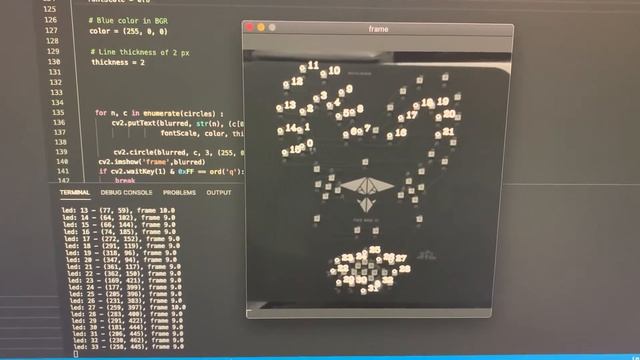 Esp32 Python OpenCV Addressable led XY detection using webcam смотреть онлайн