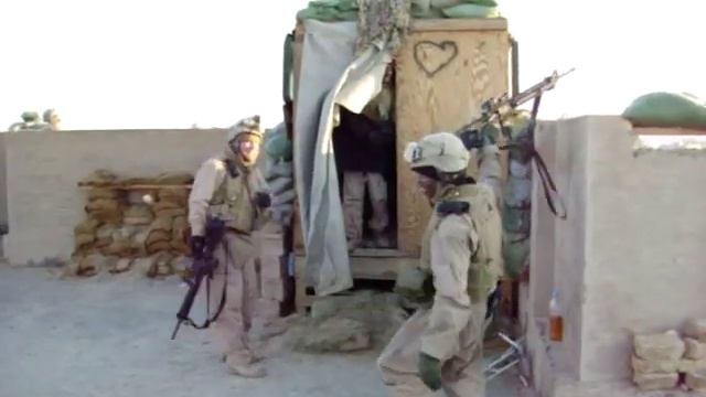 What Marines do when they're bored in Iraq... смотреть онлайн
